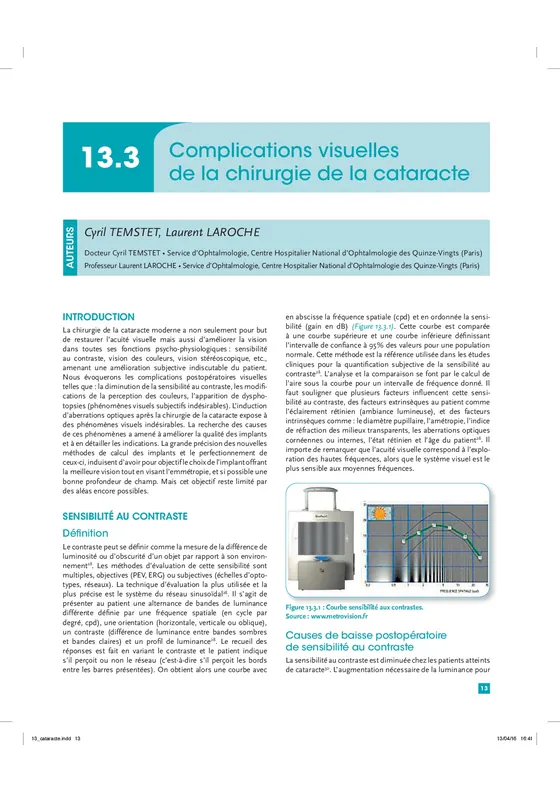 Publication du Dr Temstet